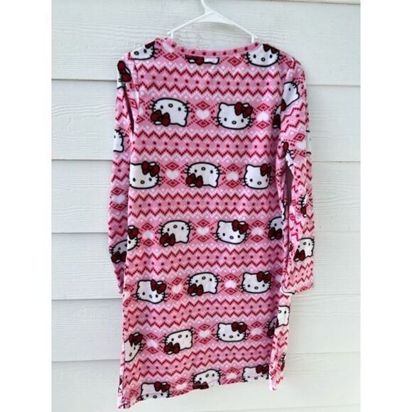HELLO KITTY BOWS Fleece Pajama size Small - Picture 3 of 4